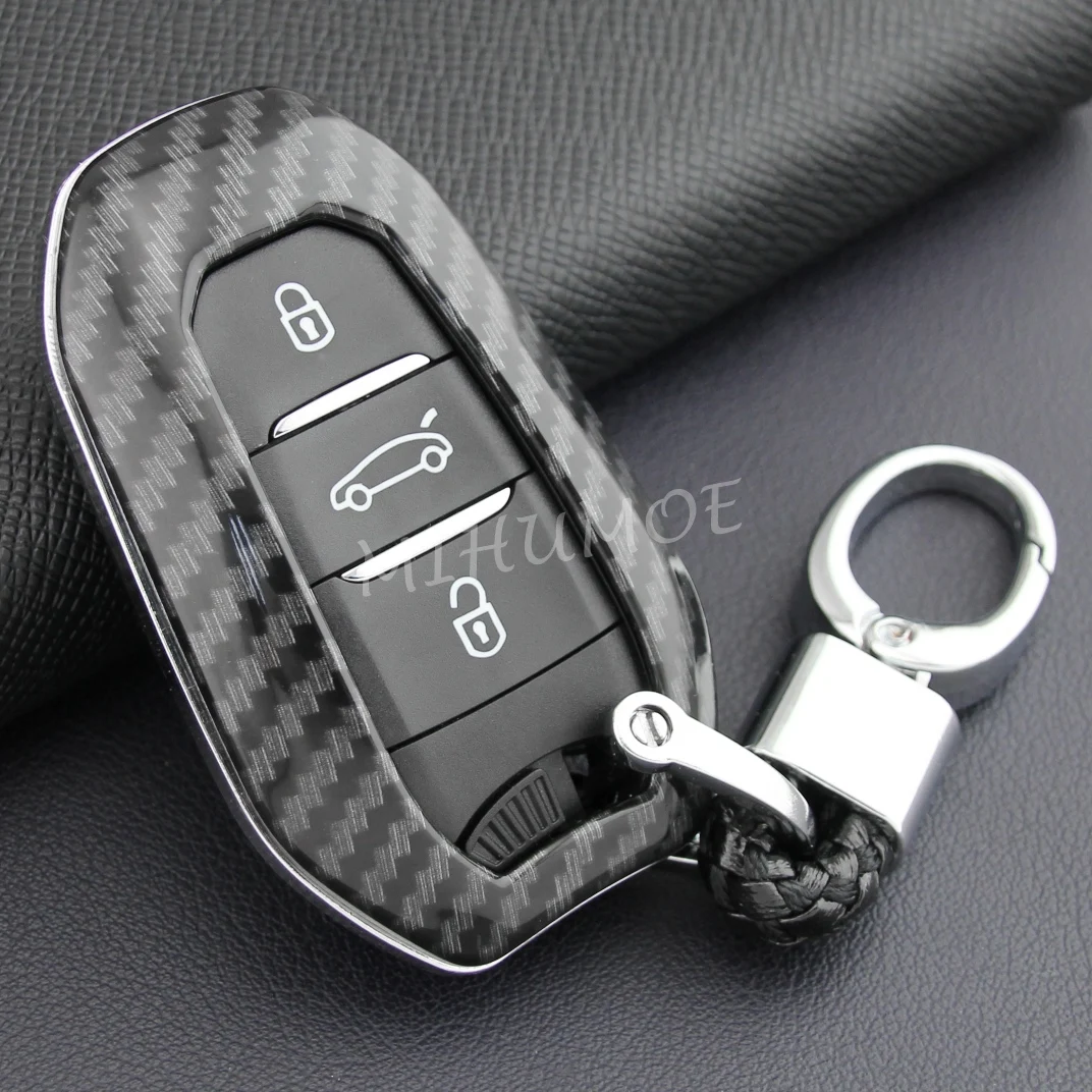  SANRILY Aluminum Alloy Frame & Genuine Leather Key Case for  Peugeot 508 Citroen C3 C5 Aircross C4 DS 5 3 Keyless Full Protector Key  Cover with Keychain Blue : Musical Instruments