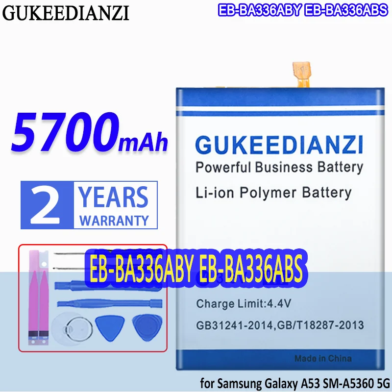 Batteria Ad Alta Capacità Da 5700Mah Per Batterie Per Telefoni Cellulari Samsung Galaxy A53 Sm-A5360 A5360 A33 5G Di Alta Qualità
