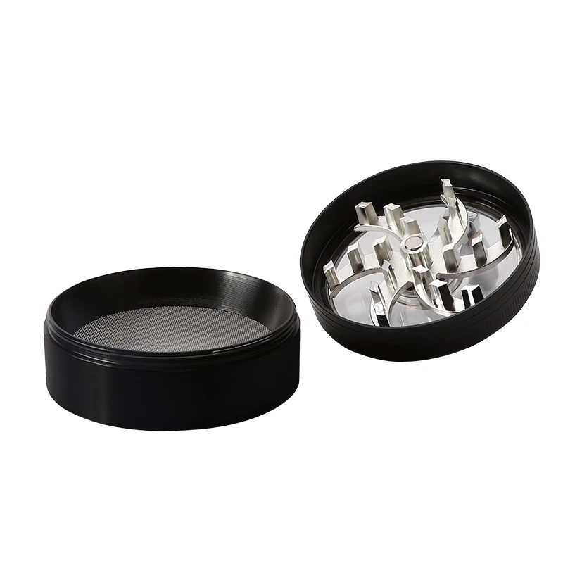 Hand Crank Tobacco Mill Grinder Metal Crusher 4Parts 60MM Pipe Smoking Grinder Herb Cigarette Accessories