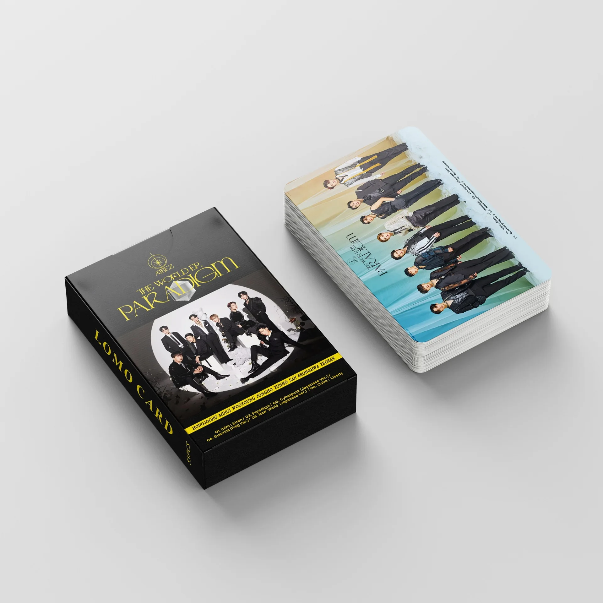 55Pcs/Set Kpop ATEEZ Paradigm Lomo Cards New Ablum HongJoong SeongHwa Photo Print Pictures Postcard for Fans Gifts Photocard