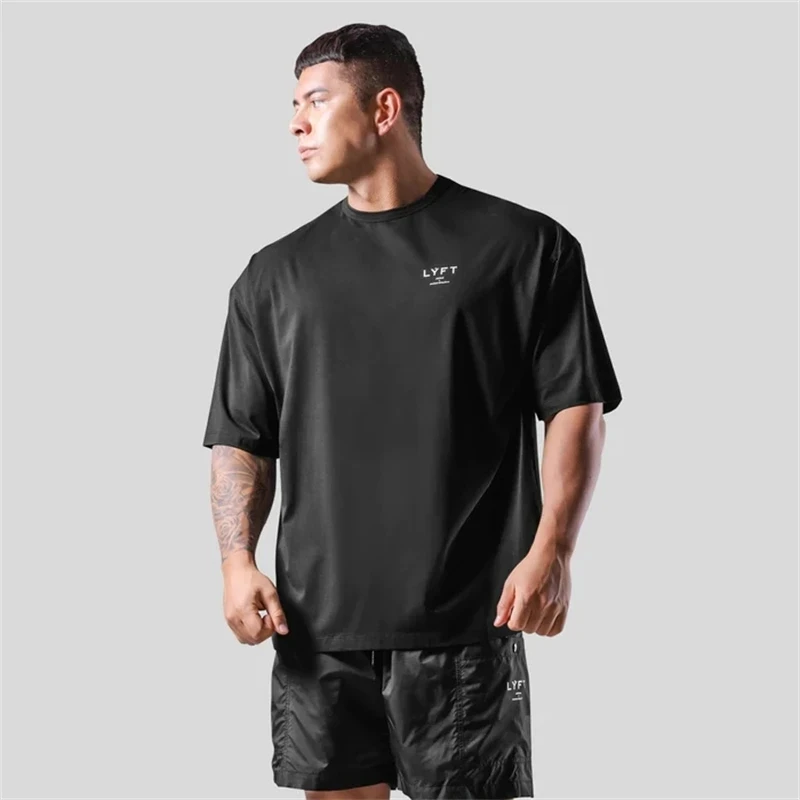 LYFT JP&UK Brand Men T-shirt Casual Gym Short Sleeve 100