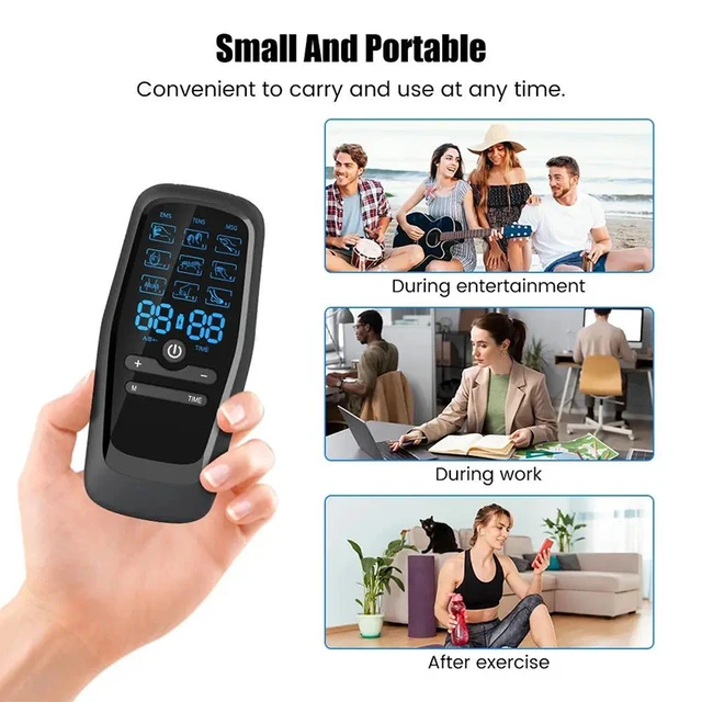Electric Muscle Stimulator TENS Physiotherapy Acupuncture Body Massage Slimming Machine - Relief Massager for Fitness 6