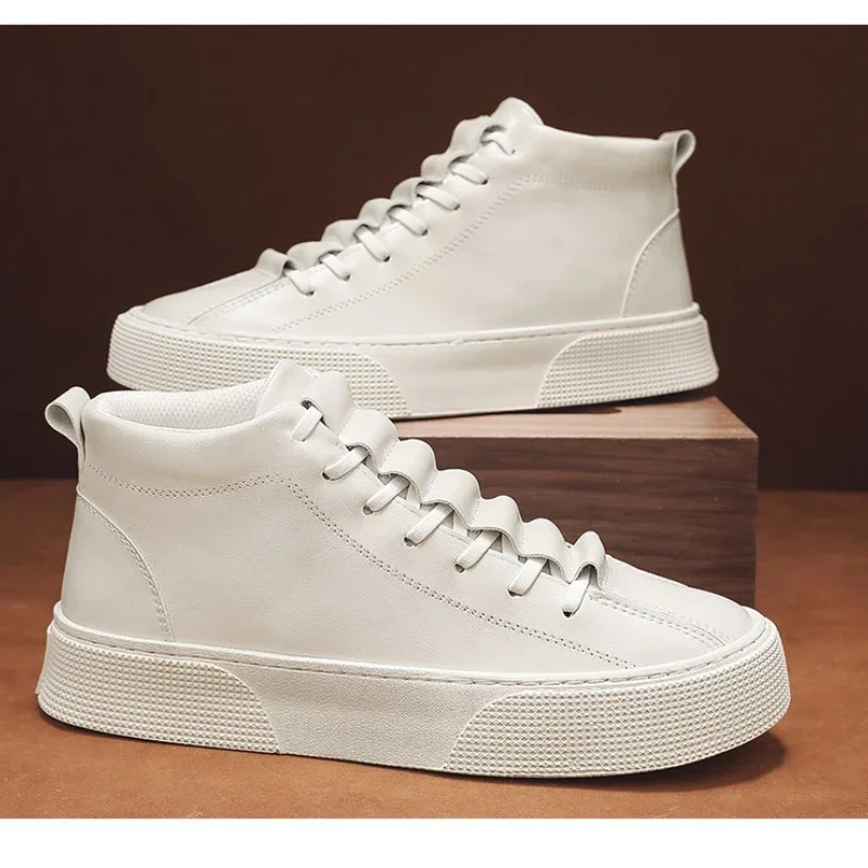 Zapatos vulcanizados de moda para hombre para la primavera de 2025/ con diseño superior alto 2