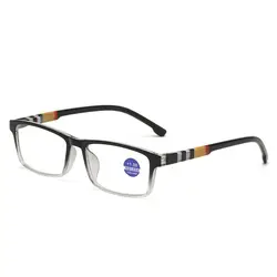 Ultralight Progressive Multifocal Blue Light Blocking Reading Eyeglasses - Strength 100 (Single- Black)