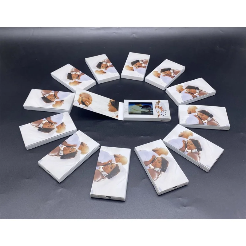 

Customized 10 inch 2.4 inch small video business card, lcd screen advertisement brochure video