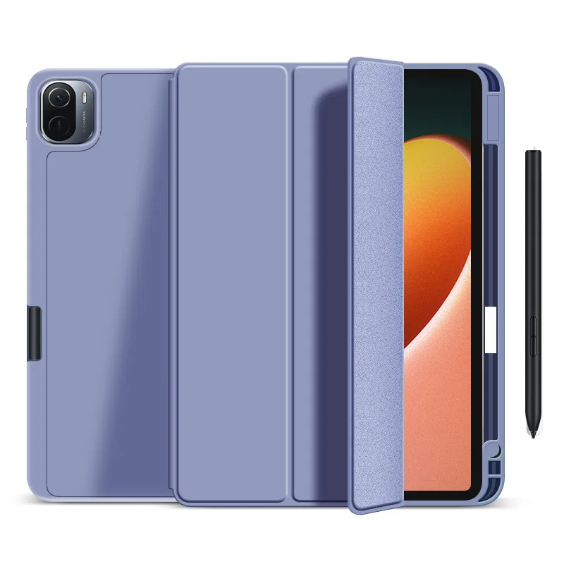 Versatile Tablet Case with Pencil Holder and Stand - Smart Magnet Auto Sleep Cover
