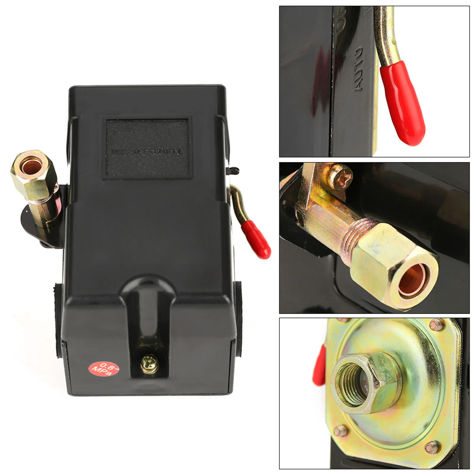 【New arrival】 Air compressor switch Air pressure regulator Pressure ...