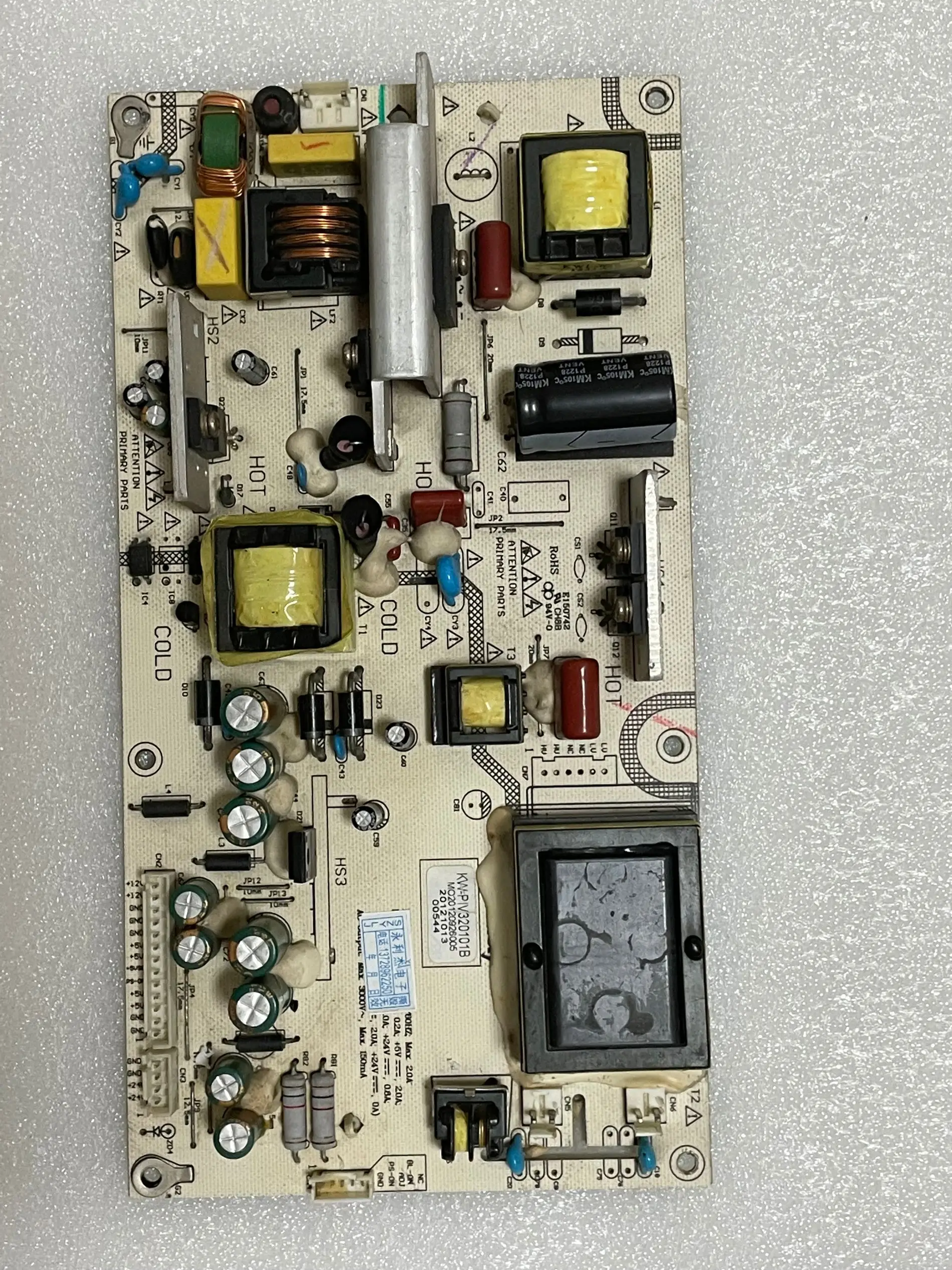 

Original LCD-32P08A TV power board KW-PIV320101B LK-PI3202010