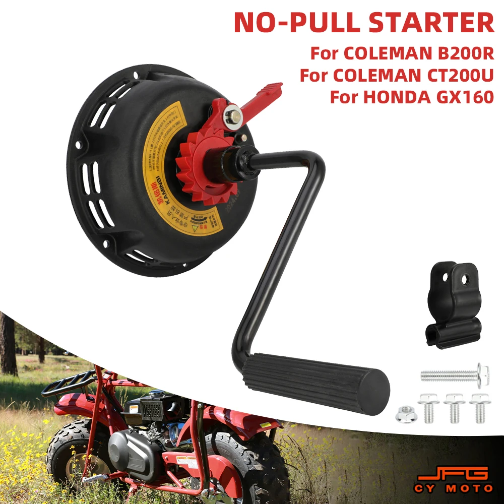Hand Cranked No-Pull Starter COLEMAN CT200U B200R HONDA GX160 Micro Tiller Threshing Machine Sprayer Water Pump Generator hand cranked starter