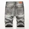 Summer Denim Shorts Men Fahsion Hole Jean Shorts Bermuda Skate Board Harem Mens Jogger Ankle Ripped Wave Knee Length Plus Size 5
