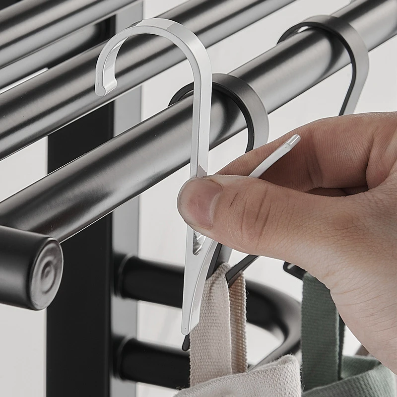 Household Electric Towel Rack Drying Rack Hook Wall Hanging Coat Rack for Bathroom Kitchen Bedroom Hallway Wall Hooks Coat