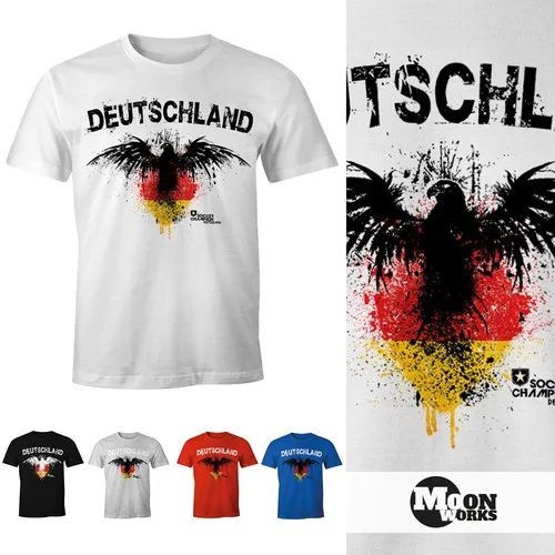 Men's T-Shirt Germany Eagle Fan Shirt Em World Cup Football Fan Shirt Moonworks