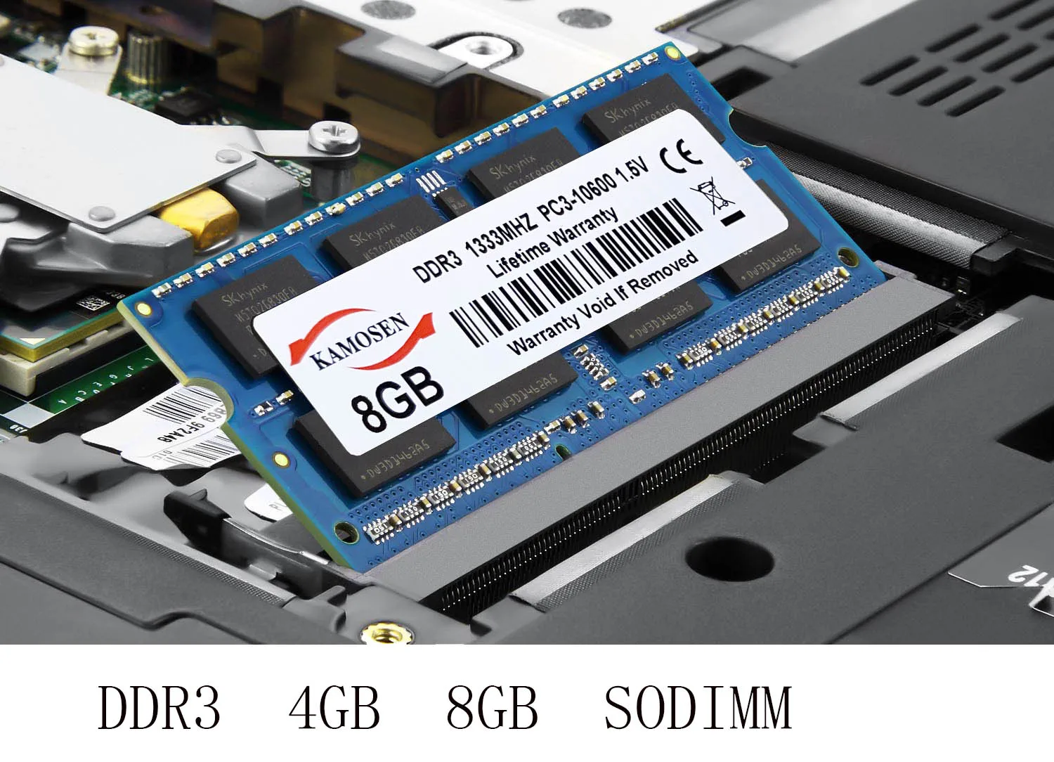 KAMOSEN DDR3 RAM 4GB 8GB 1333MHz 1600MHz Notebook
