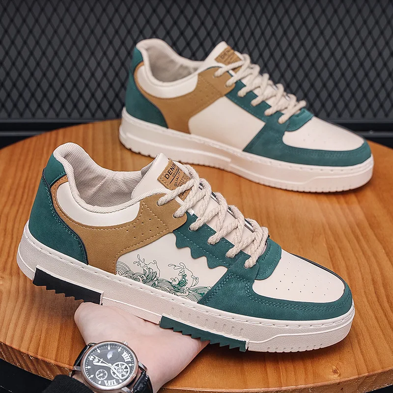 autumn new men casual shoes Outdoor Breathable Flat Shoes Fashion LaceUp Sneakers Men Comfort Trendy Sports Shoes Zapatillas 1