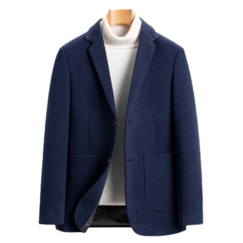 Stylish luxury high quality men's suit with trousers, casual configuration, selected high quality fabrics 7150