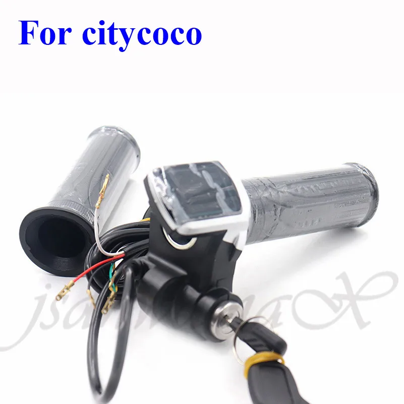 

LCD Handle Accelerator Throttle Turn Handle Speed Mileage And Power Display For Electric Scooter 48V