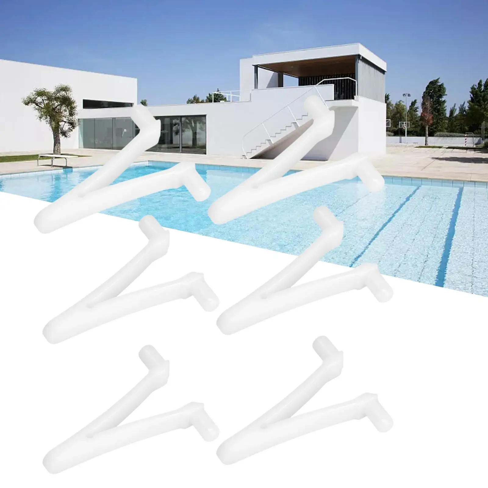 Swimming Pool Accessory 6Pcs v clips for Pool SPA Net Leaf Cleaning Tool for All Swimming Pool