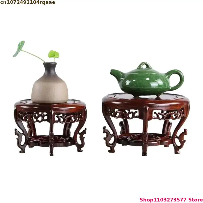 Three High-end Vase Sorting Table Stand Bonsai Holder Plant Decorative Shelf Coffee Tea Sets Pedestal Standing Flower Base
