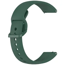 High-Quality Silicone Wristband for Smartwatches - Single Color Original Strap (K)