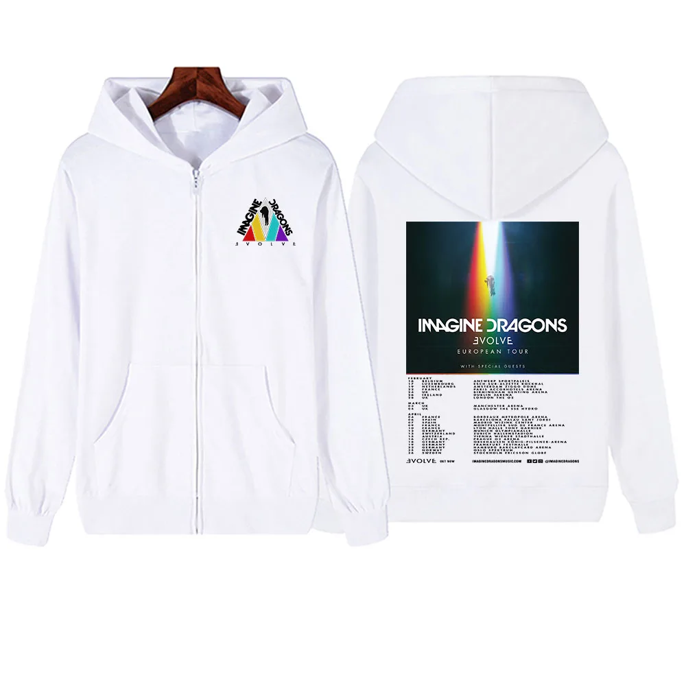 

Evolve Imagine Dragons Zipper Hoodie Harajuku Pullover Tops Sweatshirt