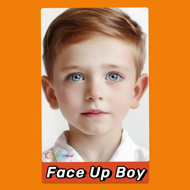 Children Facial Painting Real Person White Background Practice Board  Repeatedly Rinsed Frosted Version 2