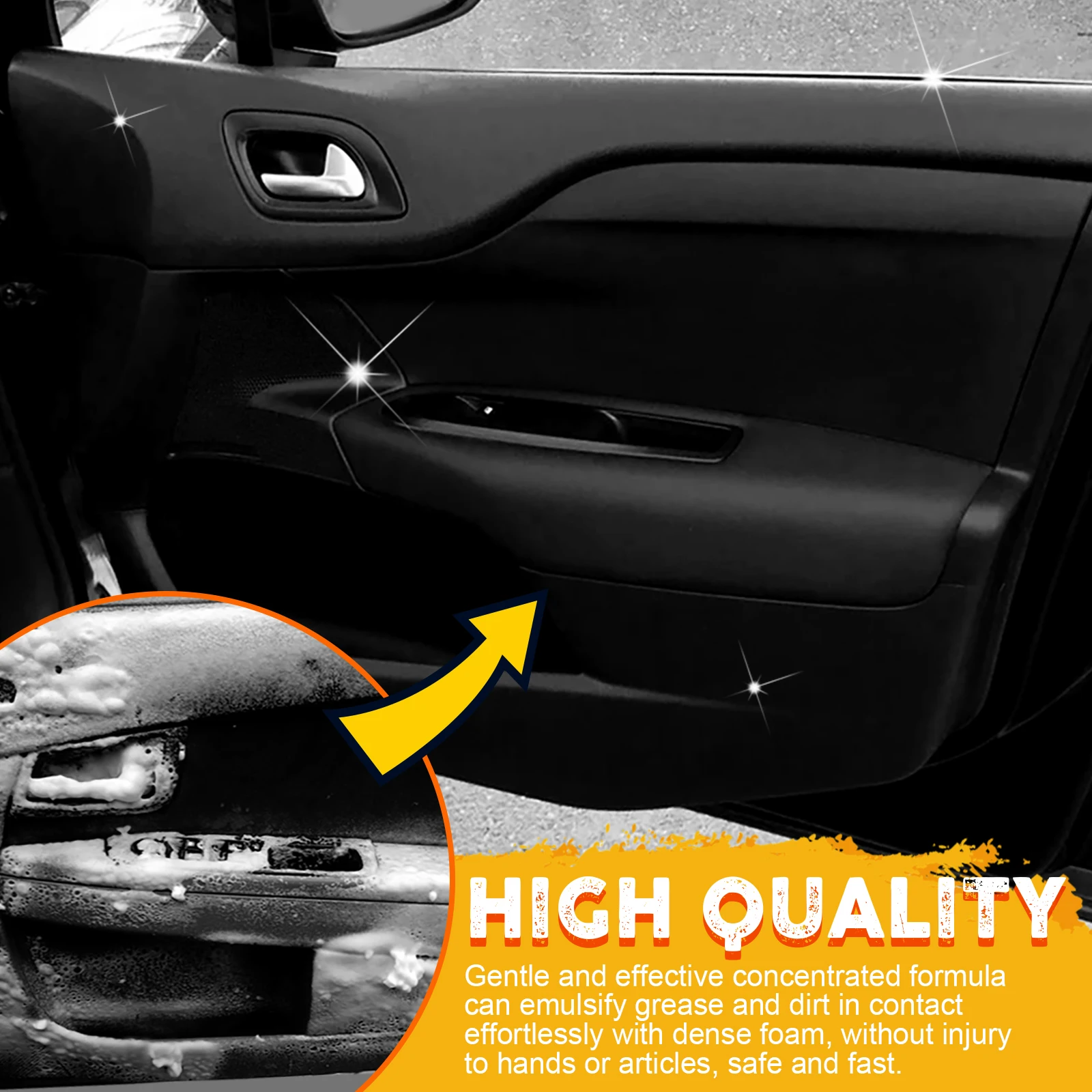 30ML Car Steering wheel foam cleaner Interior Leather Foam Cleaner Seat Clean Car Interior Strong Decontamination Automobile: 3 - 5 Days Free Delivery Only UK