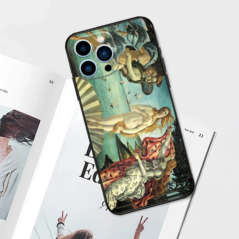Sandro botticelli Renaissance art Case For iPhone 17 Pro Max 11 14 15 16 Pro Max 12 13 mini 16 Plus 16e 17 Air Phone Cover — view 5