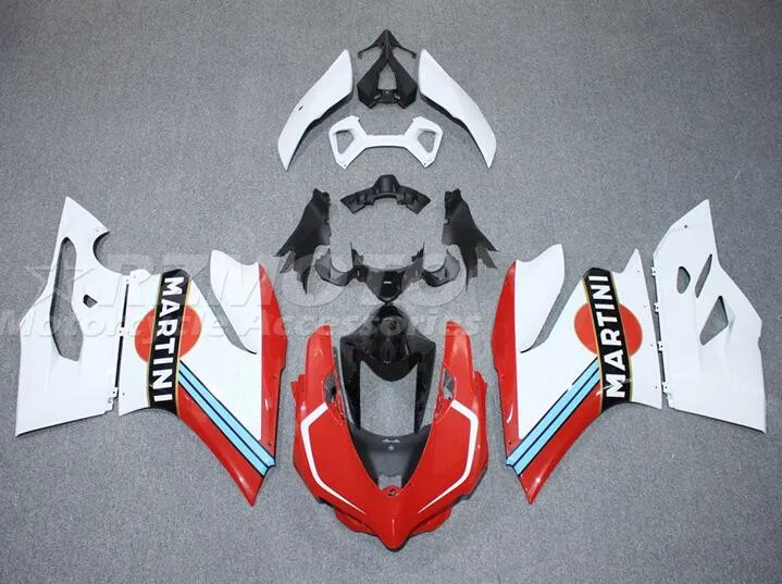 

Комплект обтекателей из АБС-пластика для Ducati Panigale 899 1199 2012 2013 2014 12 13 14, красного и синего цвета, 4 подарка