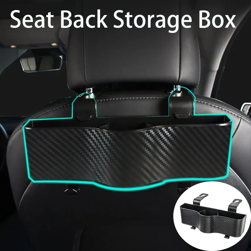 Auto Seat Back Organizer ABS Car Headrest Storage Box With Cup Holder Auto  Rear Seat Table Tray For Car Interior Accessories - AliExpress