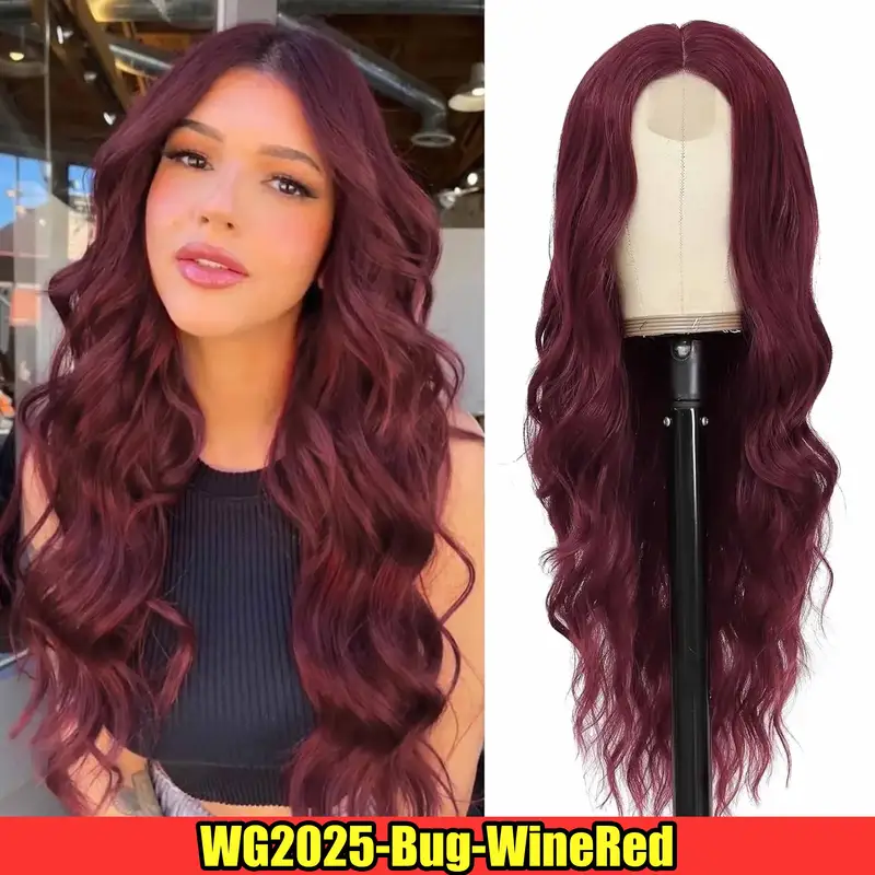 Cosplay Blonde Women's Wigs Ombre Blonde Curly Wig On Clearance Sale Glueless Pink Black Purple Wig Ladies Synthetic Wigund - Image 18