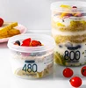 1Pc Overnight Oat Cup Portable Breakfast Cereals Salad Cup Graduated Milk Cup Seal Container Microwave Oven Can Heat And Seal 4