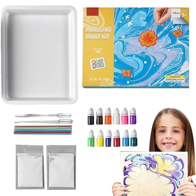 Water Marbling Paint Set DIY Craft Kits Art Set Water Marbling Creative  Toys Holiday Gifts For Girls And Boys Ages 6 7 8 9 10 11