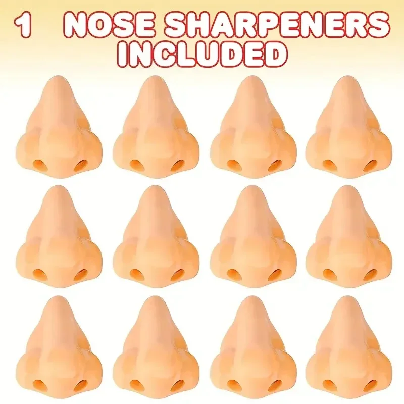 1pcs Creative Nose-Shaped Pencil Sharpeners Funny Nose Pencil Sharpener School Supplies Prizes For Kids Party Favors - 6