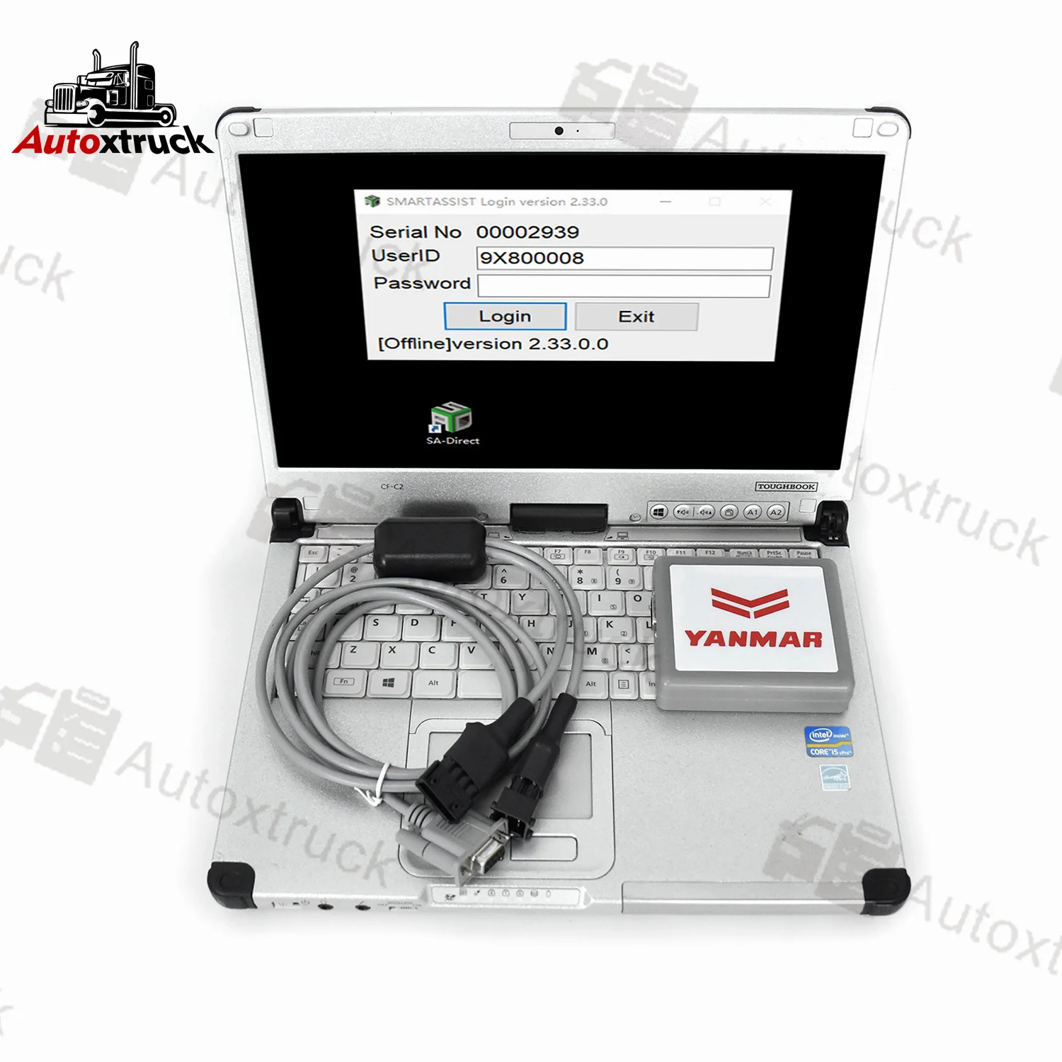 

CFC2 Laptop For Yanmar (YEDST) diagnostic tool Diesel engine Yanmar marine generator Excavator tractor diagnostic tools
