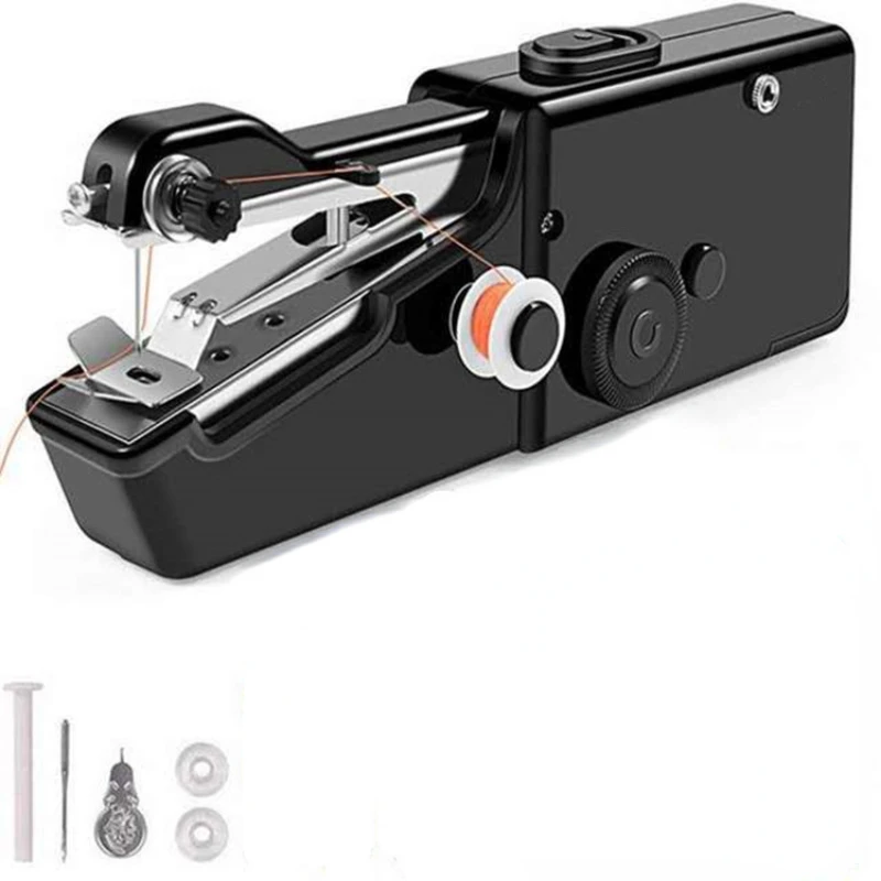 Portable Handheld Sewing Machine Mini Stitch Sew Needlework Cordless
