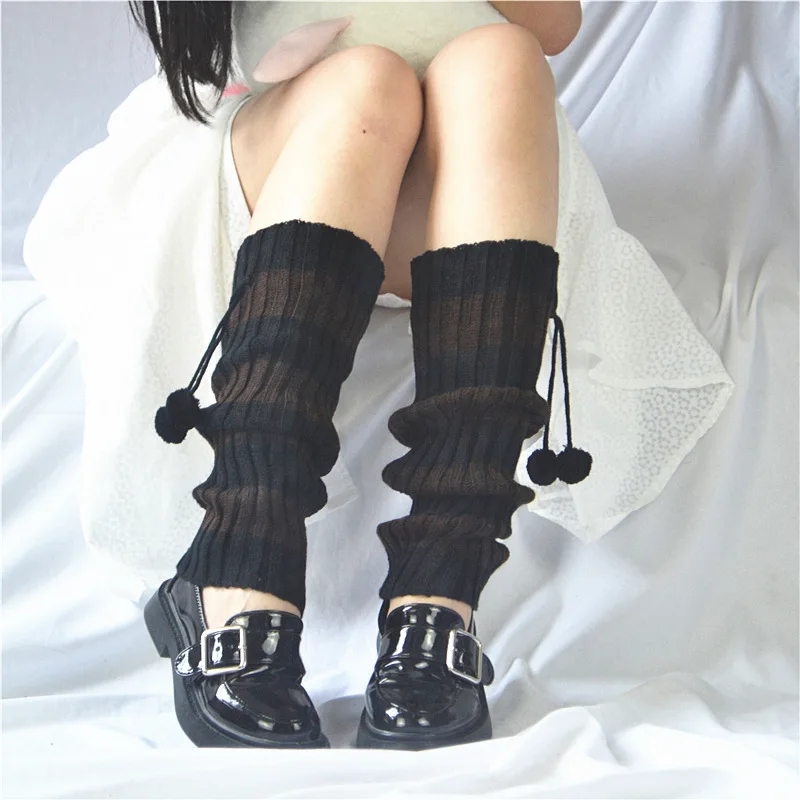 Leg Warmers for Women, 6 Pairs Knee High Cable Knit Warm Thermal Acrylic  Winter Sleeve