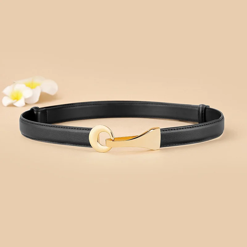 

Belt for Women's Dress Coat Decorated Belts Vintage Adjustable Female Cowhide Leather Cinturones Korean Fashion