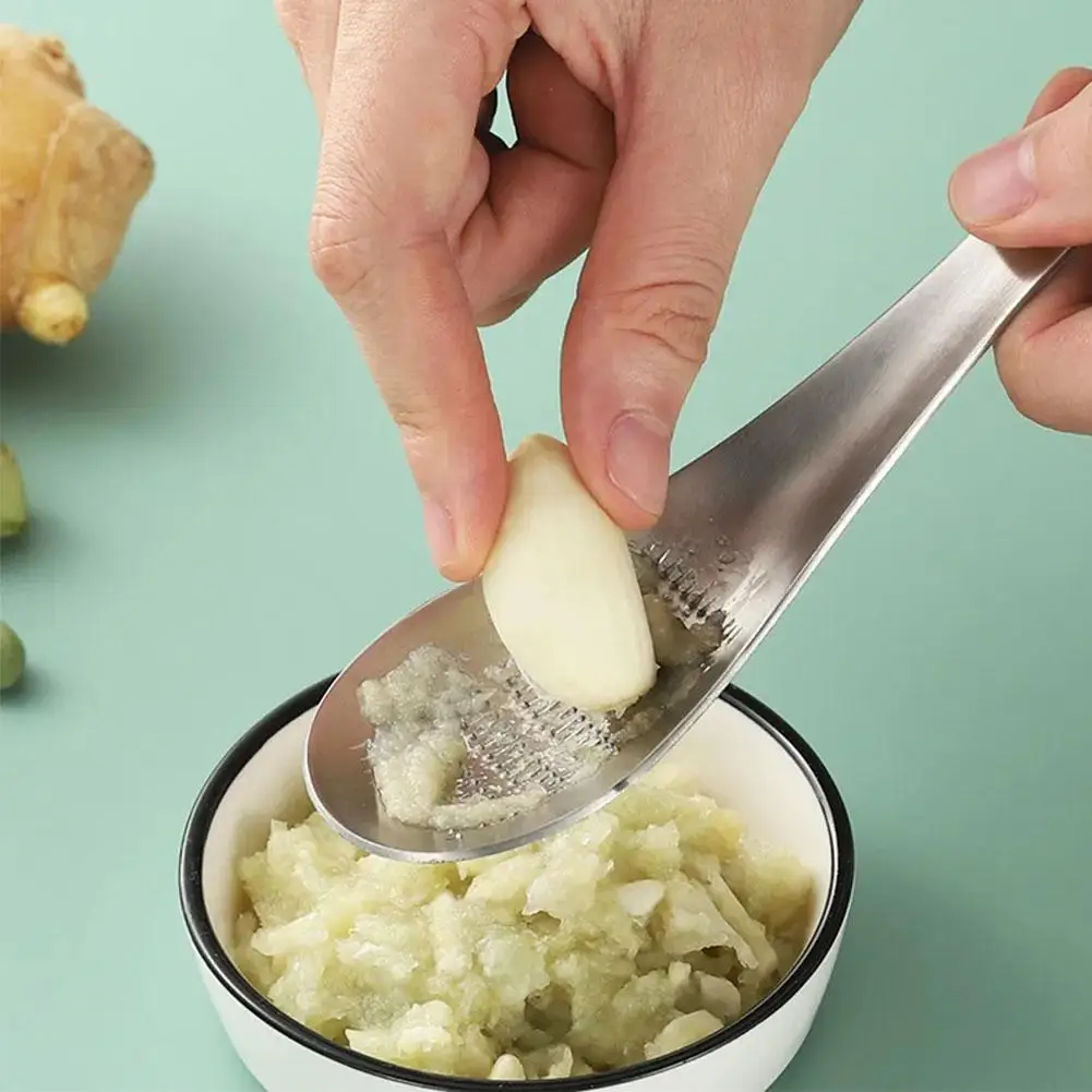 Multifunctional Stainless Steel Ginger Grater Spoon Ginger Tea Spoon Garlic Grater Lemon Zester For Kitchen Fruit Vegetable Tool