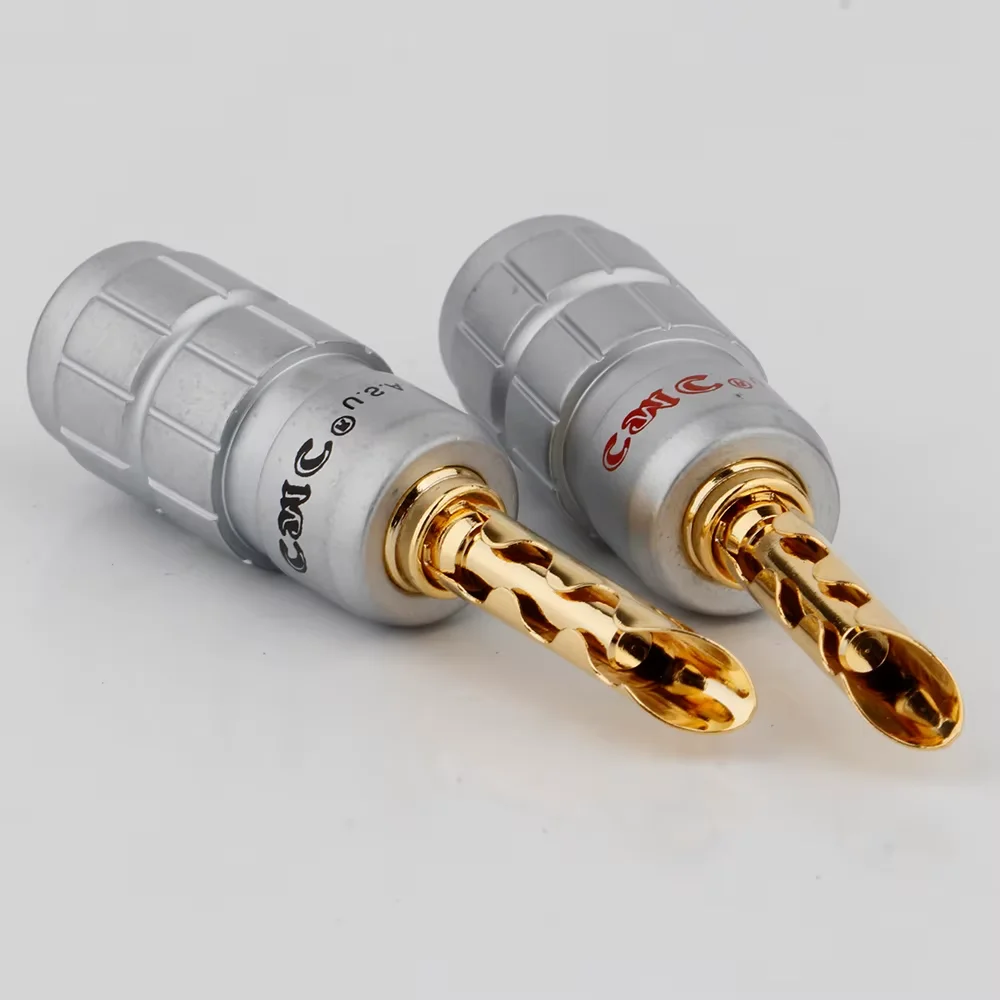 Connettori Per Altoparlanti A Banana Placcati In Rame Spina A Banana BFA Spine A Banana Per Altoparlanti Jack A Banana Placcato Oro In Rame 24K - Foto 5
