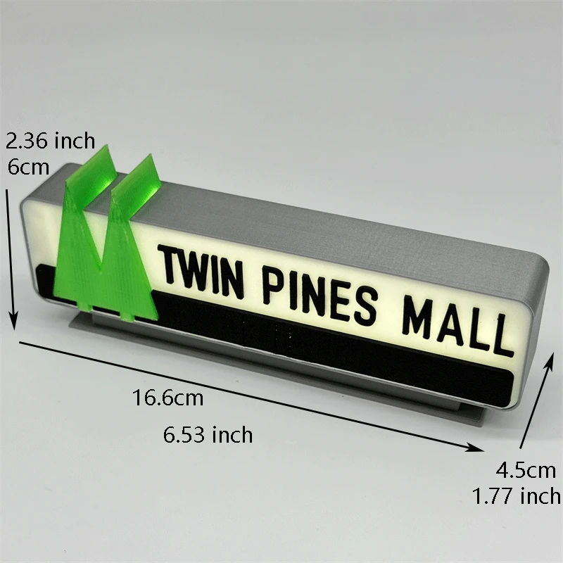バックトゥザフューチャー TWIN PINES MALL 電飾看板 模型 1点限定☆バックトゥザフューチャー TWIN PINES MALL 電飾看板