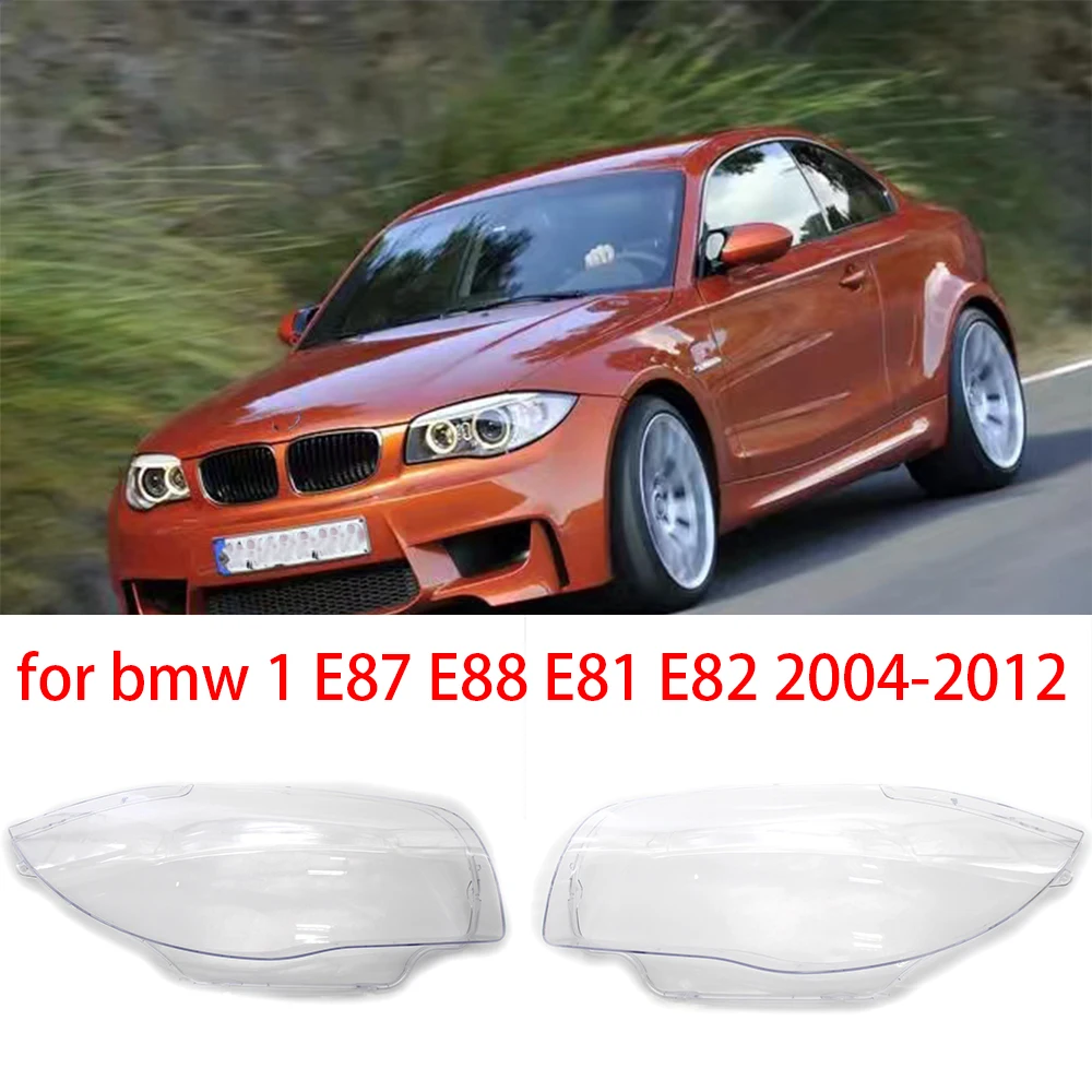 Car Front Headlight Lens Cover For BMW E87 E88 E81 E82 20032012 Auto