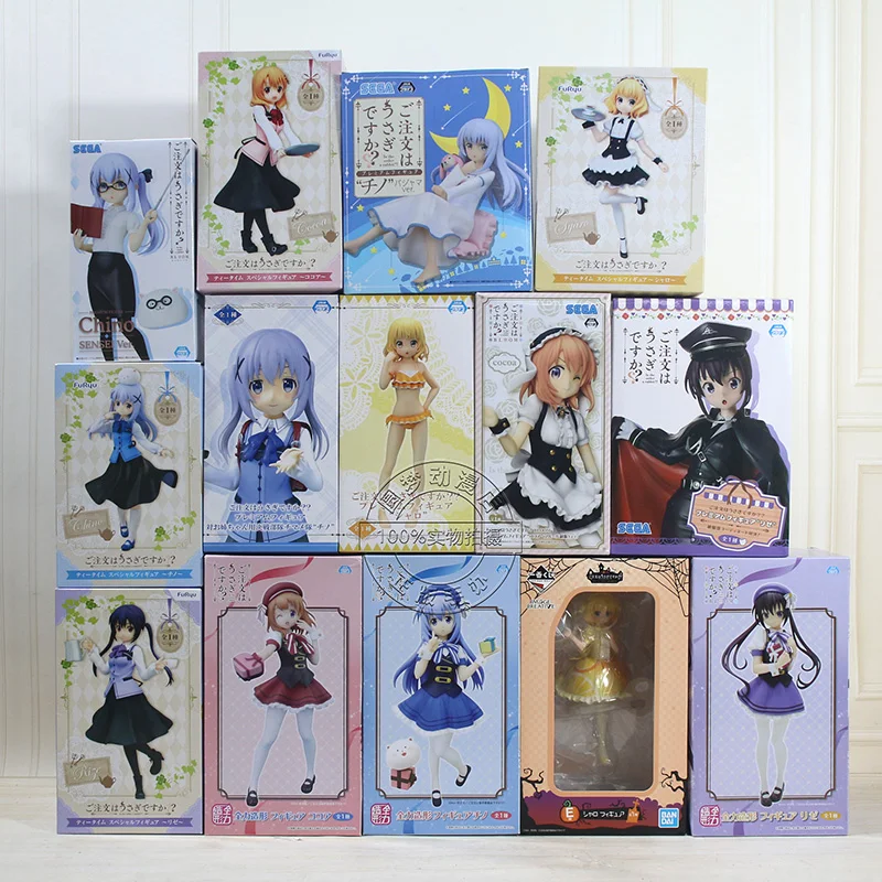 Это заказ кролика? Экшн-фигурка Hoto Kokoa Kafuu Chino Tedeza Rize Ujimatsu Chiya модель орнамент игрушки Ограниченная Коллекция