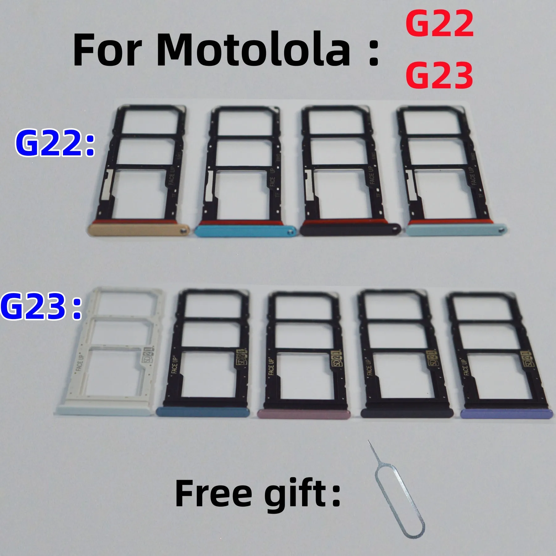 

Адаптер для SIM-карты, лоток, слот для микросхемы, для Motolola Moto G22 G23, телефон, слот для sim-карты MOTO G22/G23