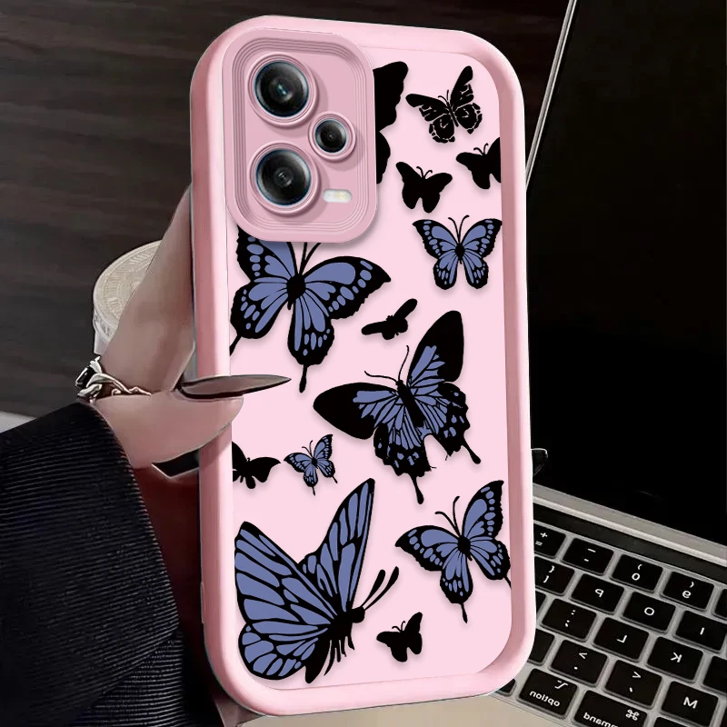 Blue and Purple Butterfly Smartphone Case Cover