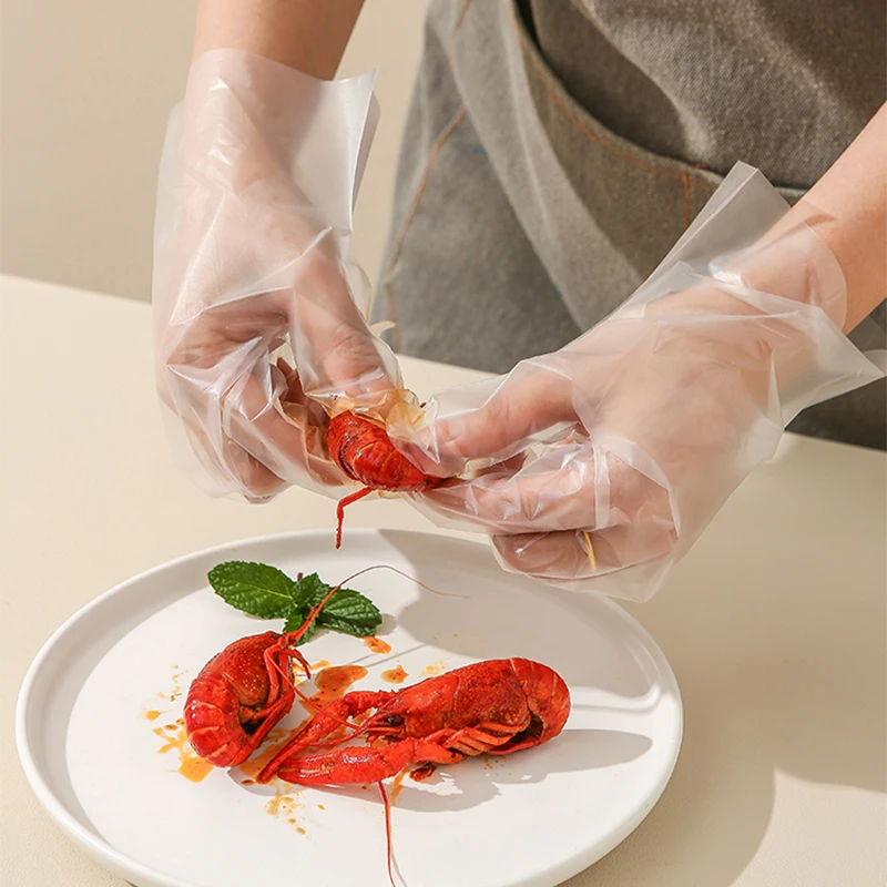 200pcs Disposable Kitchen Supplies, Food Grade Disposable Gloves, Convenient and Fast Household Kitchen Tools