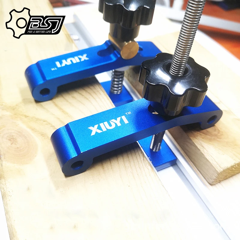 

1 набор универсальных зажимных блоков Platen Miter Track зажимные блоки M8 винтовой шарнир для деревообработки быстрого действия набор зажимов