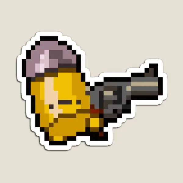 Bullet Kin Enter The Gungeon Magnet Baby Magnetic Decor Refrigerator Kids Toy Children Home Funny Cute for Fridge Organizer