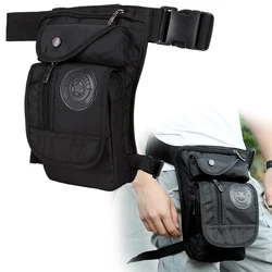 Waterproof Hard Shell Motorcycle Waist and Thigh Bag (Black)