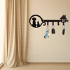 1pc Metal Wall Mounted Storage Rack Dog Cat House Design Key Holder, Wall Hanging Storage Key Holder Towel Rack Wall Hanging 1
