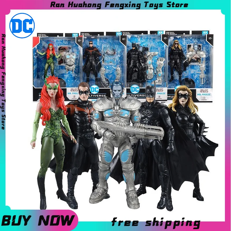 

Mcfarlane Toys Dc Multiverse Batman Robin Mr.freeze Poison Ivy Batgirl Anime Action Figures Figurine Collect To Build Gifts Toy